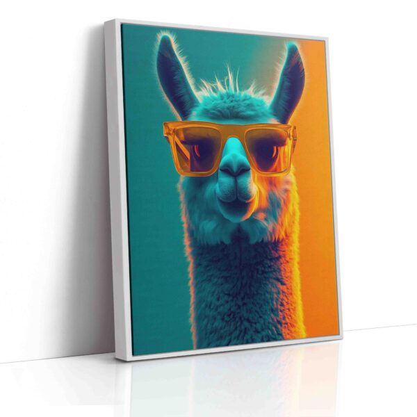 Obraz - Lama se slunečními brýlemi  - Obraz na plátně - Image 5
