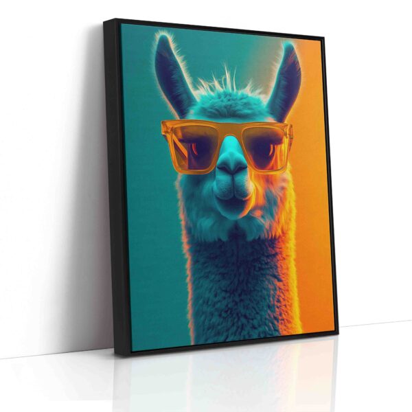 Obraz - Lama se slunečními brýlemi  - Obraz na plátně - Image 6