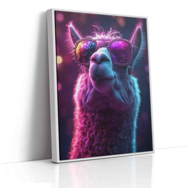 Obraz  Lama v neonu - Obraz na plátně - Image 5