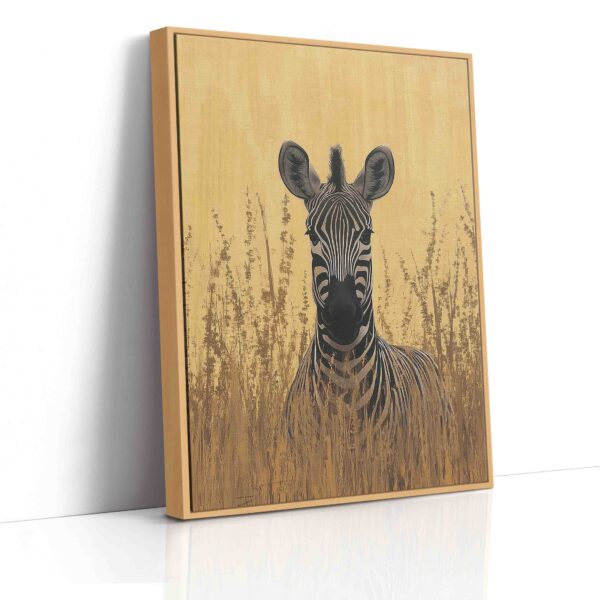Obraz Zebra ve žluté savaně  - Obraz na plátně - Image 4
