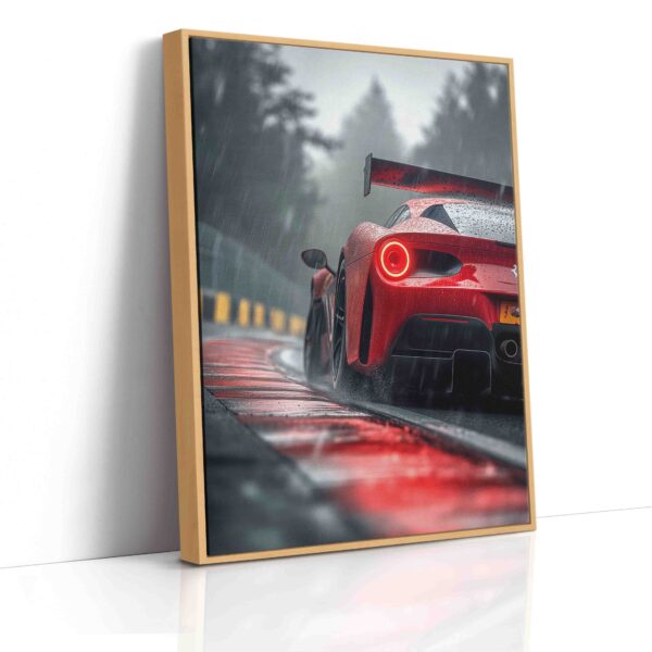 Obraz  Ferrari na závodním okruhu - Obraz na plátně - Image 5