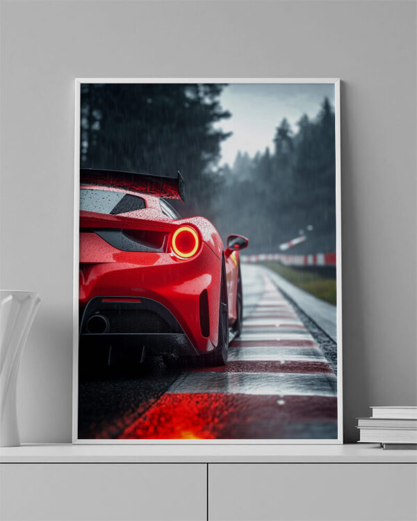 Obraz  Bok Ferrari na okruhu  - Obraz na plátně - Image 3