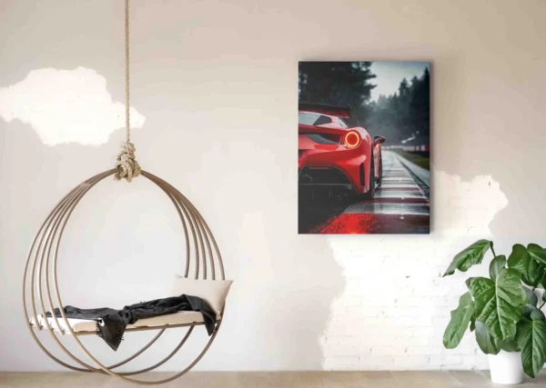 Obraz  Bok Ferrari na okruhu  - Obraz na plátně - Image 2