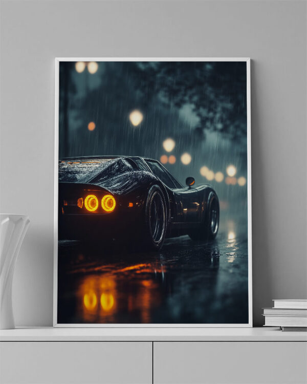 Obraz  Ford GT v dešti  - Obraz na plátně - Image 3
