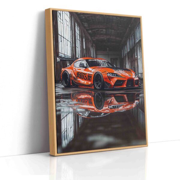 Obraz    Sportovní auto s odleskem  - Obraz na plátně - Image 5