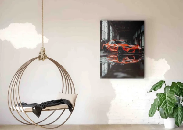Obraz    Sportovní auto s odleskem  - Obraz na plátně - Image 2