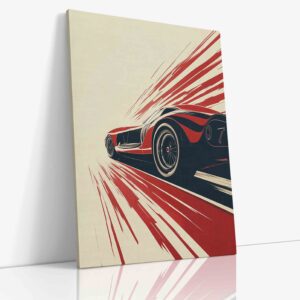 Sportovní auto zachycené v plné rychlosti s efektem rozmazaného pozadí zdůrazňující dynamiku a výkon moderního vozu