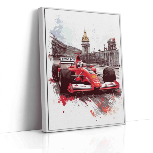 Obraz   Formule Ferrari ve městě- Obraz na plátně - Image 4
