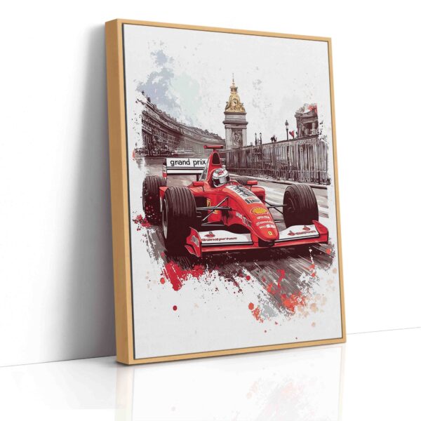 Obraz   Formule Ferrari ve městě- Obraz na plátně - Image 5