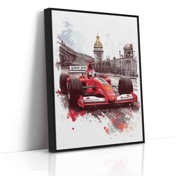Obraz   Formule Ferrari ve městě- Obraz na plátně - Image 6