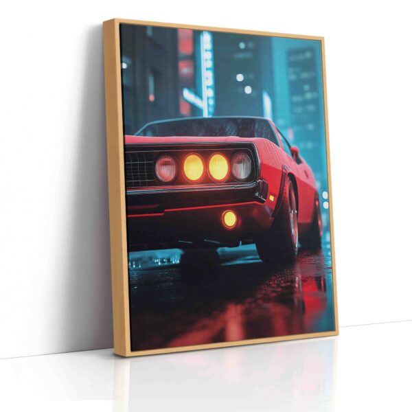 Obraz  Americké auto v noci ve městě- Obraz na plátně - Image 5