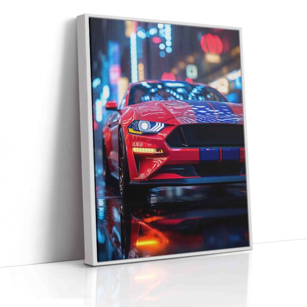 Obraz  Americký muscle car v noci- Obraz na plátně - Image 4
