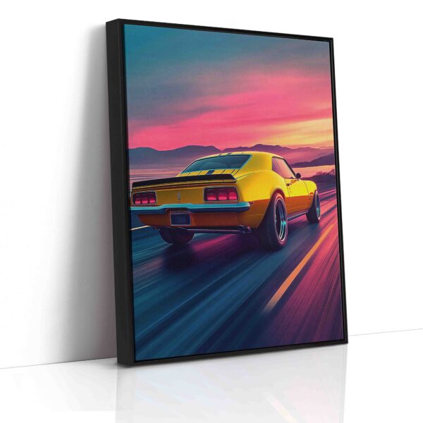 Obraz  Auto v západu slunce- Obraz na plátně - Image 6