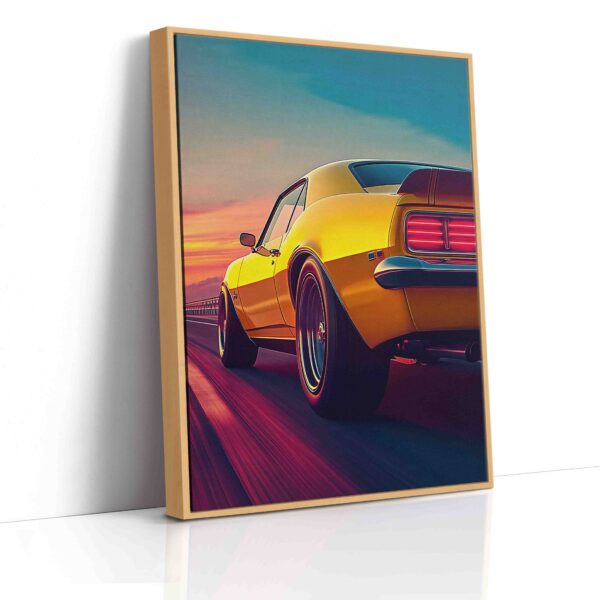 Obraz  Žluté auto na cestě- Obraz na plátně - Image 5
