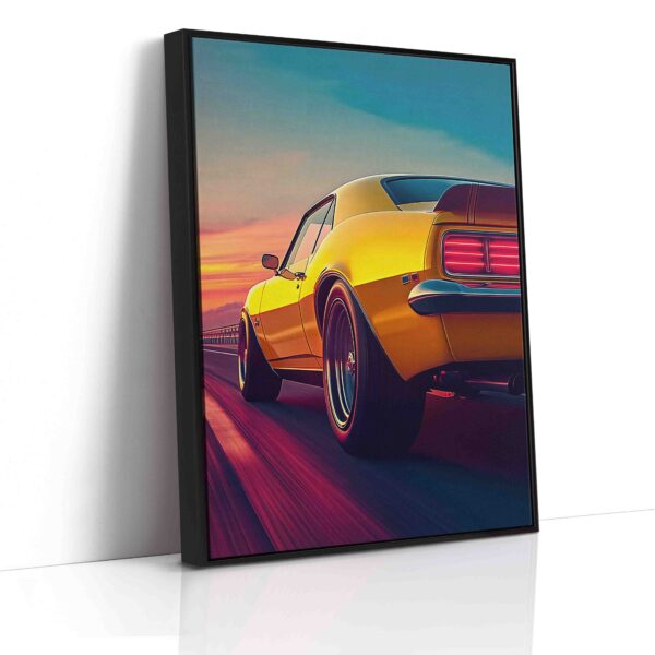 Obraz  Žluté auto na cestě- Obraz na plátně - Image 6
