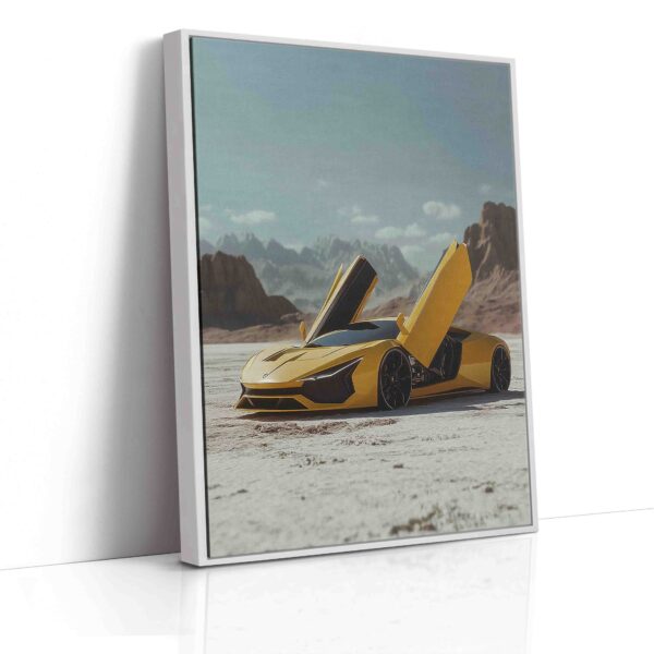 Obraz Lamborghini v poušti - Obraz na plátně - Image 4