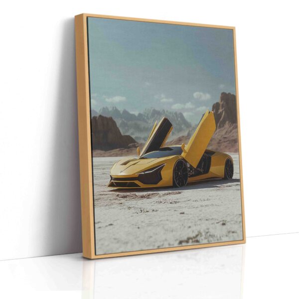 Obraz Lamborghini v poušti - Obraz na plátně - Image 5