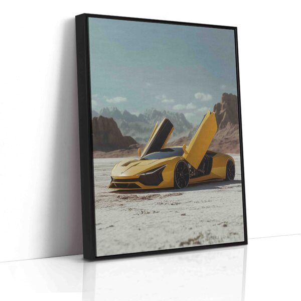 Obraz Lamborghini v poušti - Obraz na plátně - Image 6