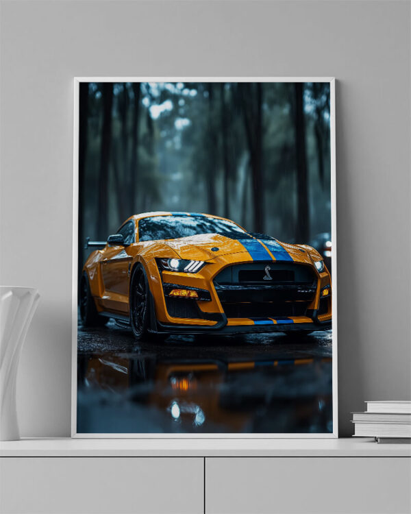 Obraz Shelby GT v lese - Obraz na plátně - Image 3