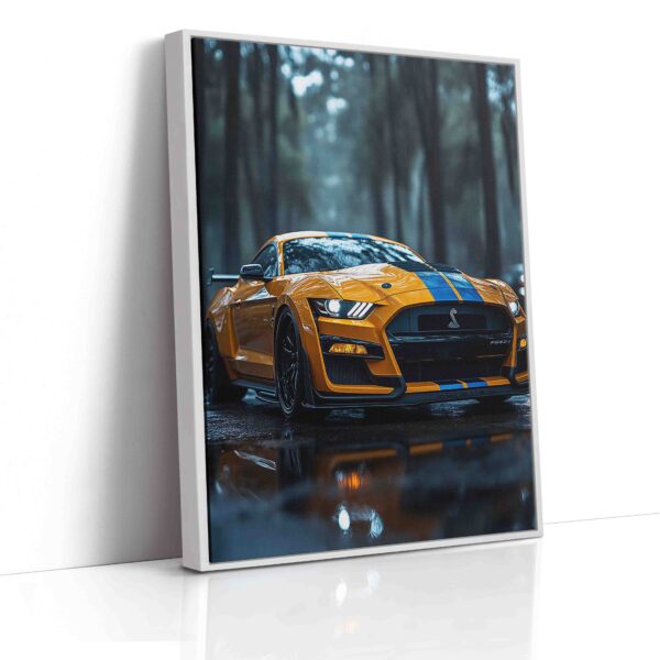 Obraz Shelby GT v lese - Obraz na plátně - Image 4