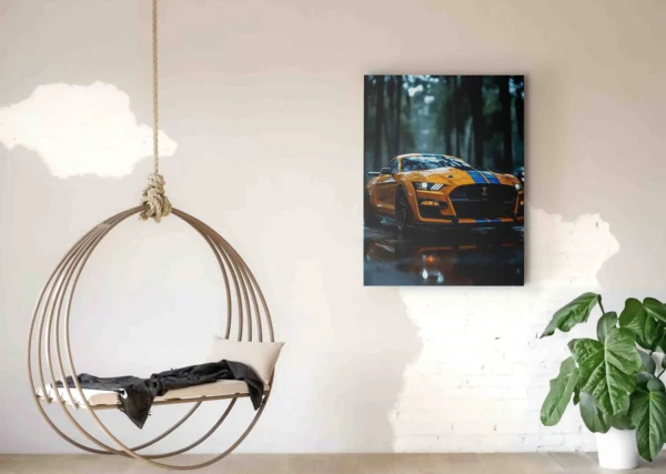 Obraz Shelby GT v lese - Obraz na plátně - Image 2