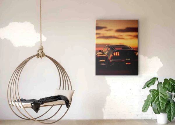Obraz Ford Mustang zadní blatník - Obraz na plátně - Image 2