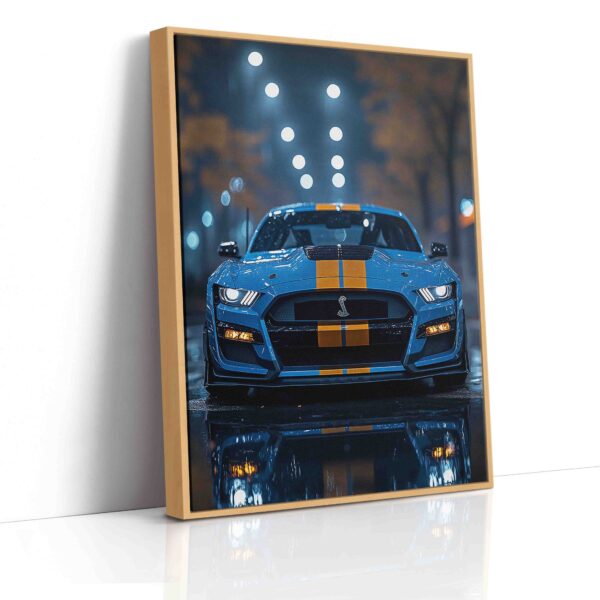 Obraz Shelby GT v modrém- Obraz na plátně - Image 5