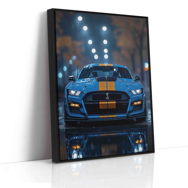 Obraz Shelby GT v modrém- Obraz na plátně - Image 6