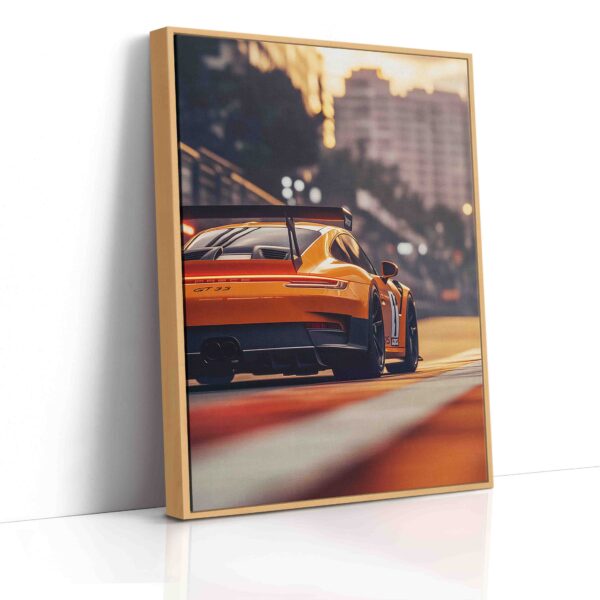 Obraz Spoiler na oranžovém Porsche- Obraz na plátně - Image 5