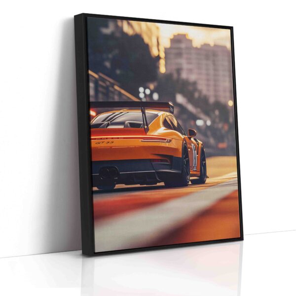 Obraz Spoiler na oranžovém Porsche- Obraz na plátně - Image 6