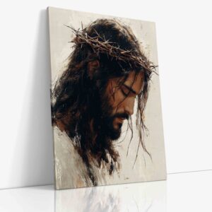 Spirituální obraz modlícího se Ježíše Krista s výrazem hluboké oddanosti obklopeného jemným světlem symbolizujícím božskou přítomnost