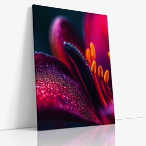 Detailní makro fotografie tropické rostliny zachycující fascinující struktury, textury a barevné přechody exotické flóry v působivém detailu.