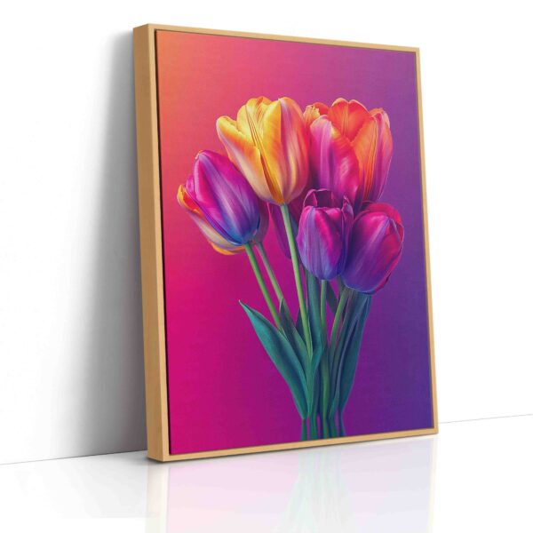 Obraz Tulipány v barevném spektru - Obraz na plátně - Image 4