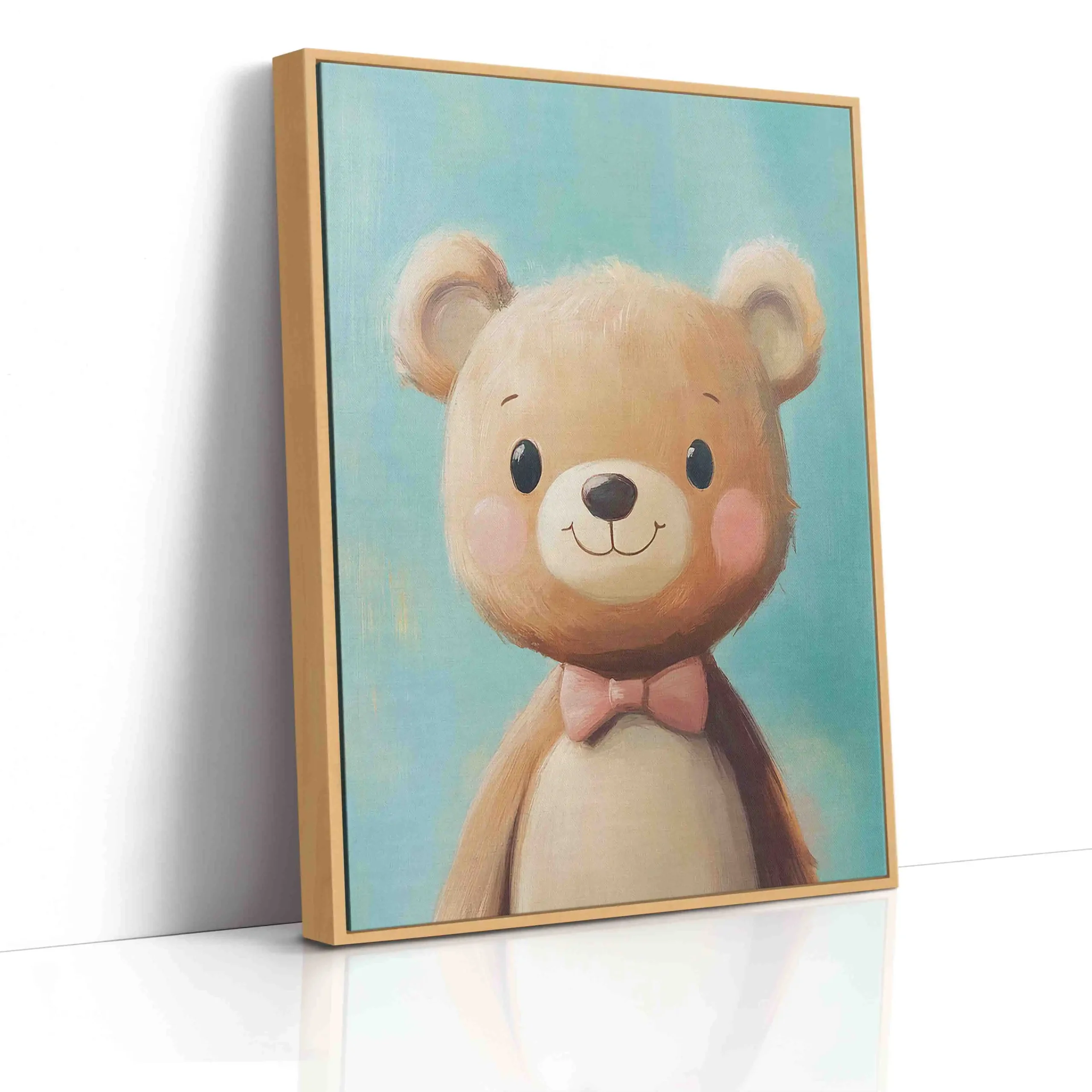 Obraz Medvěd na modrém pozadí - Obraz na plátně - Image 4