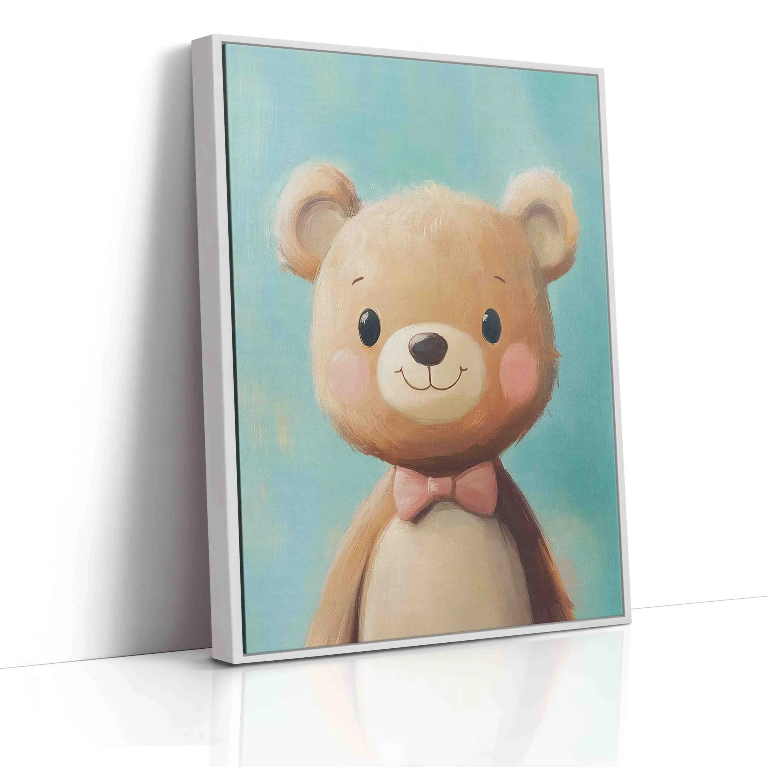 Obraz Medvěd na modrém pozadí - Obraz na plátně - Image 3