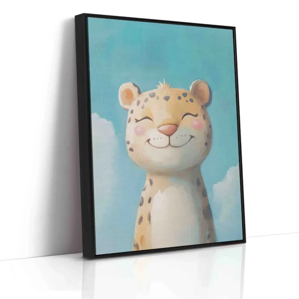 Obraz Leopard na modrém pozadí - Obraz na plátně - Image 5