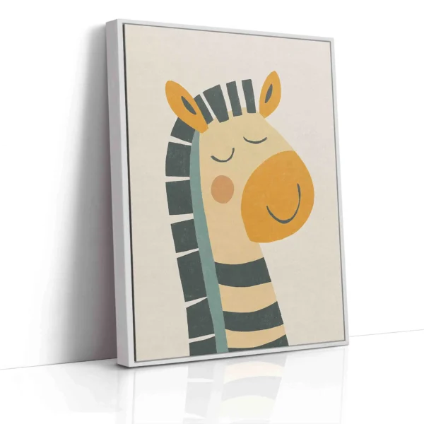 Obraz Zebra se zavřenými očky - Obraz na plátně - Image 3