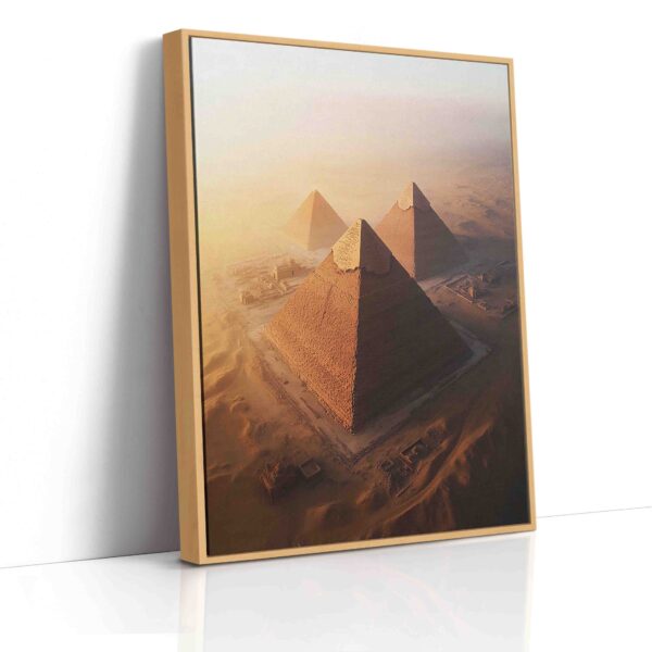 Obraz Pyramidy v Egyptské Gíze při západu slunce- Obraz na plátně - Image 4