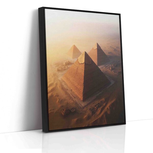 Obraz Pyramidy v Egyptské Gíze při západu slunce- Obraz na plátně - Image 6