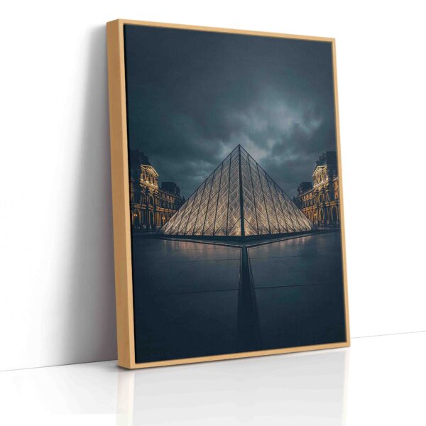 Obraz Skleněná pyramida v pařížském Louvre- Obraz na plátně - Image 4