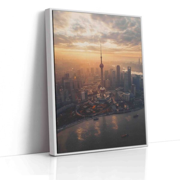 Obraz Oriental Pearl Tower v Šanghaji při východu slunce - Obraz na plátně - Image 5