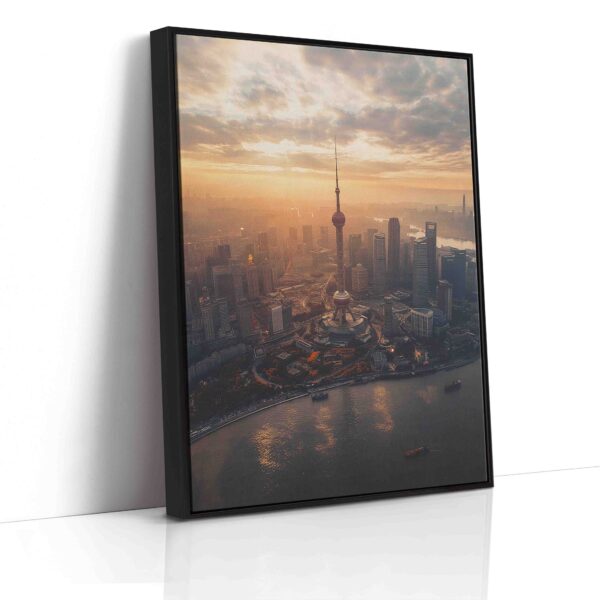 Obraz Oriental Pearl Tower v Šanghaji při východu slunce - Obraz na plátně - Image 6