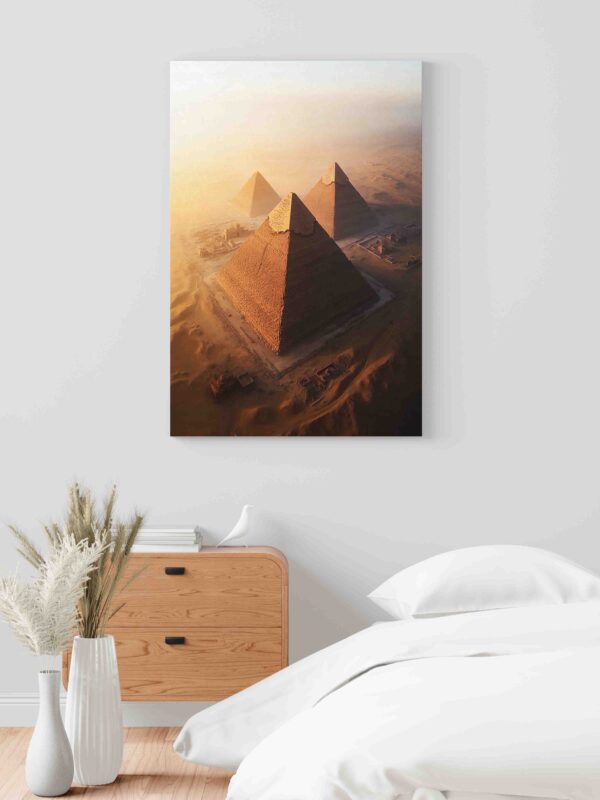 Obraz Pyramidy v Egyptské Gíze při západu slunce- Obraz na plátně - Image 2