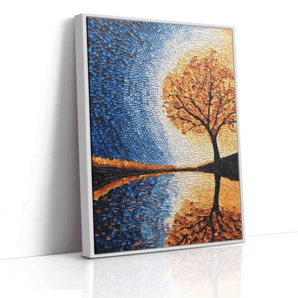 Podzimní strom - Pointilismus - Obraz na plátně - Image 5