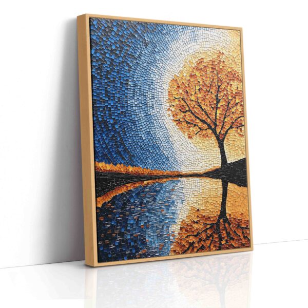 Podzimní strom - Pointilismus - Obraz na plátně - Image 4