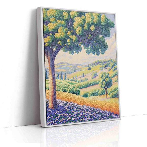 Letní pohled na kopečky - Pointilismus - Obraz na plátně - Image 5