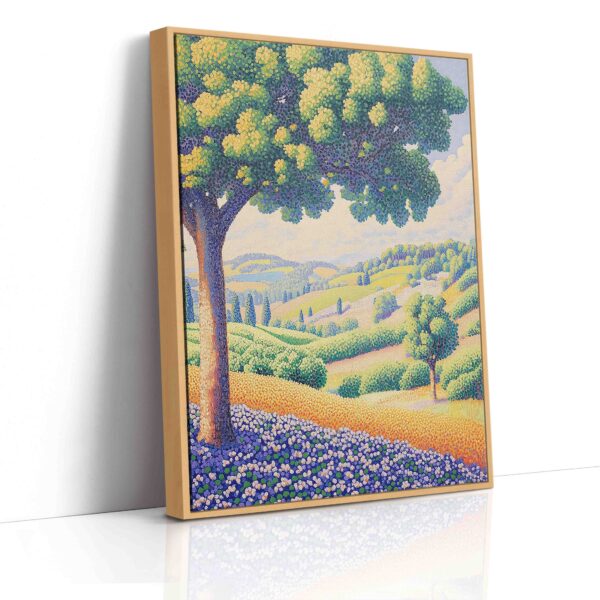 Letní pohled na kopečky - Pointilismus - Obraz na plátně - Image 4