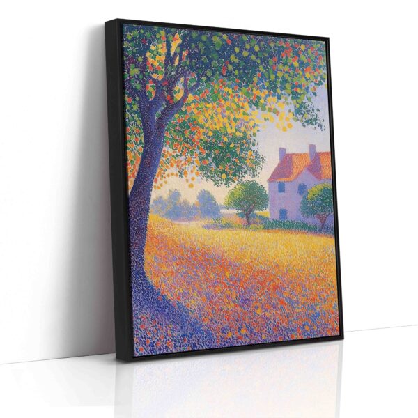 Strom u bílé chaloupky - Pointilismus - Obraz na plátně - Image 6