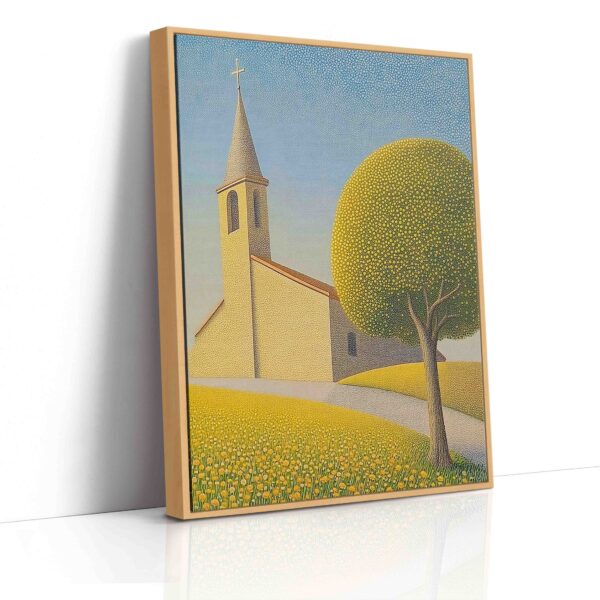 Vchod do kostela - Pointilismus - Obraz na plátně - Image 4