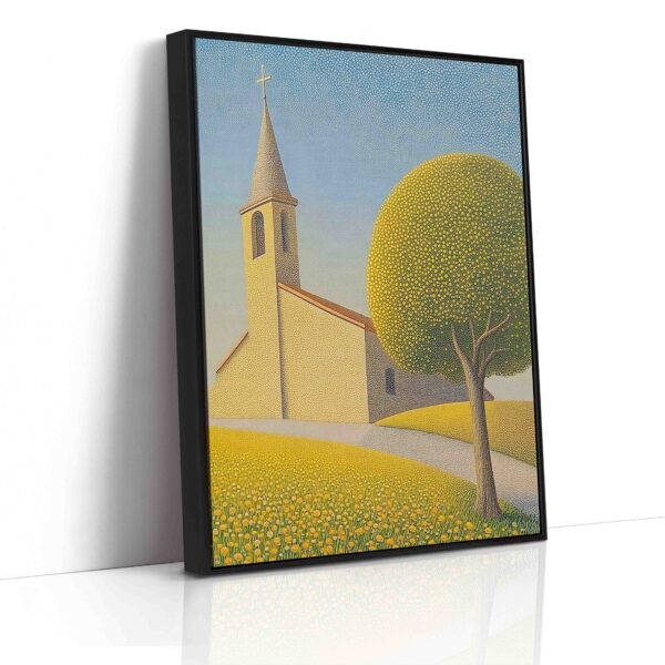 Vchod do kostela - Pointilismus - Obraz na plátně - Image 6